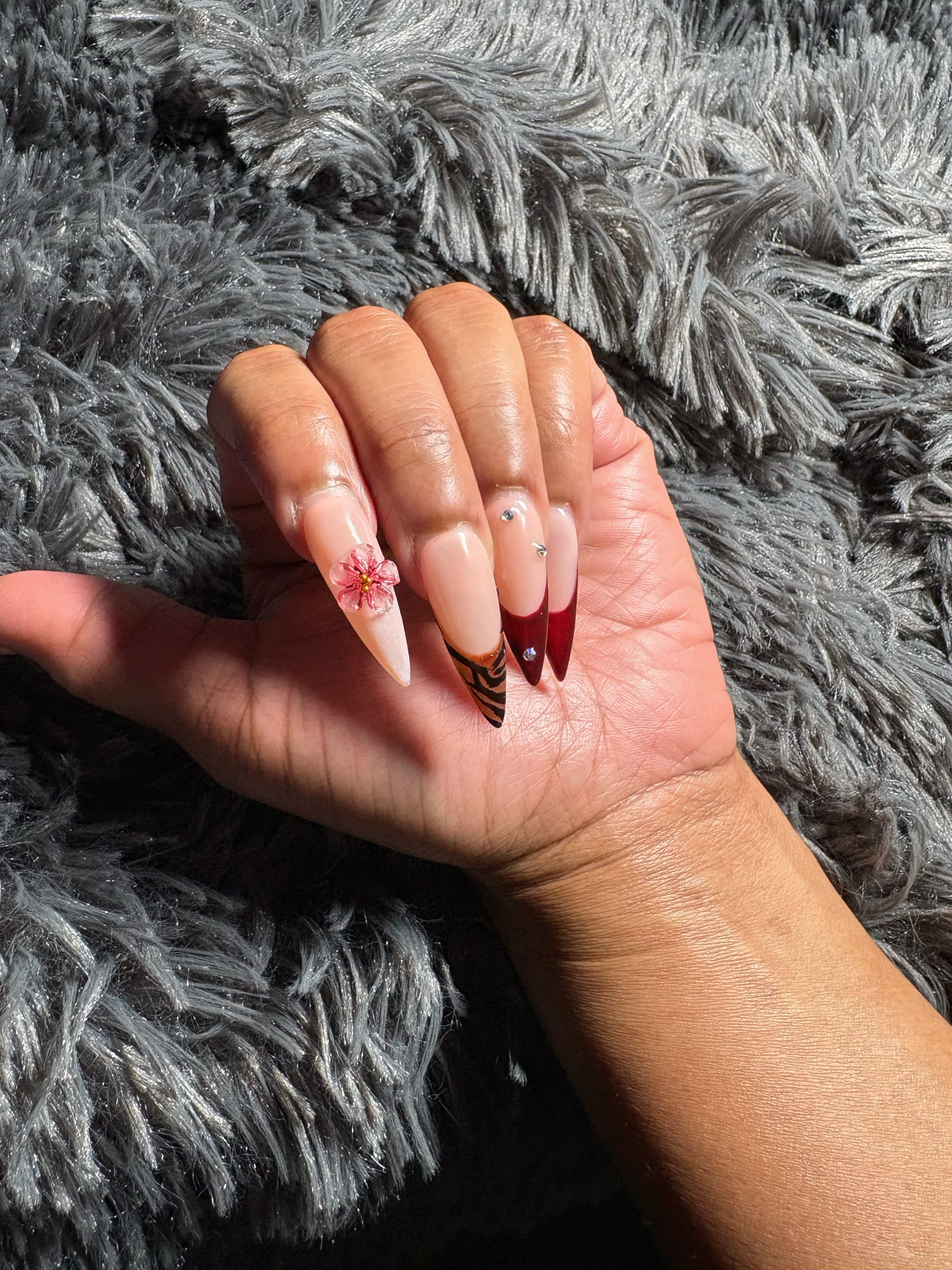 Date Night Long Stiletto Press On Set