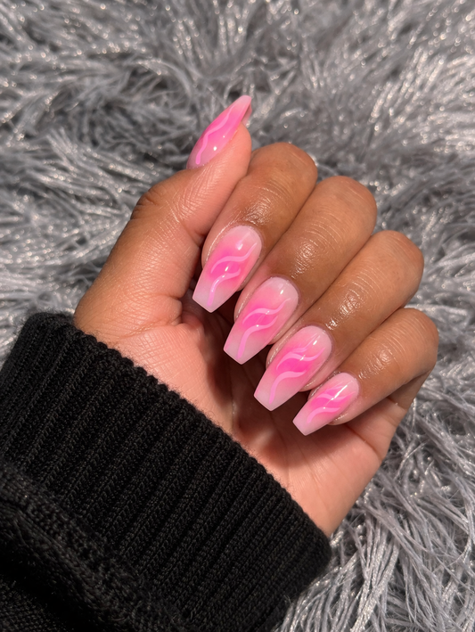 Pink Velvet Swirl Set