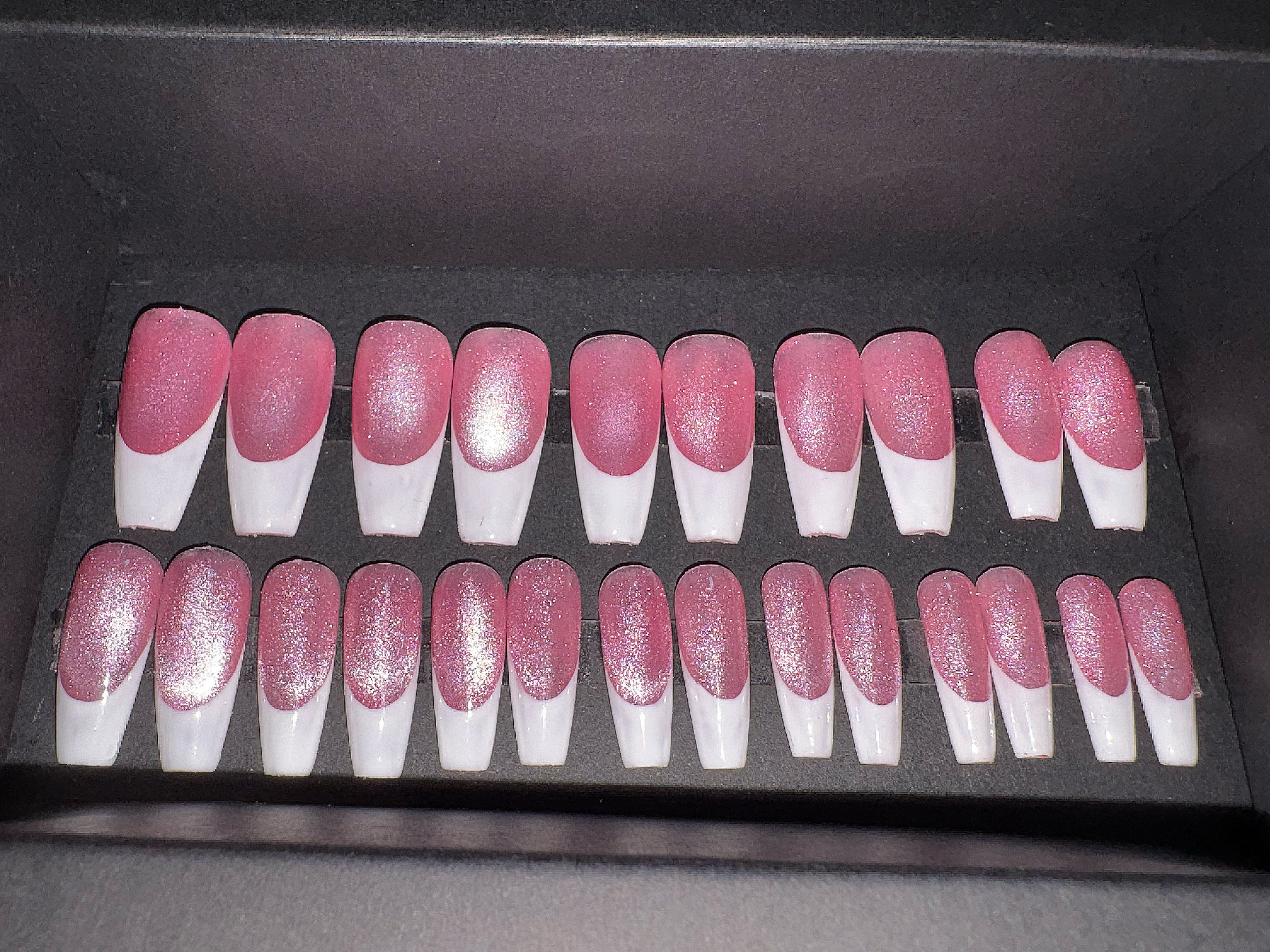 Long Coffin Cat Eye French Set