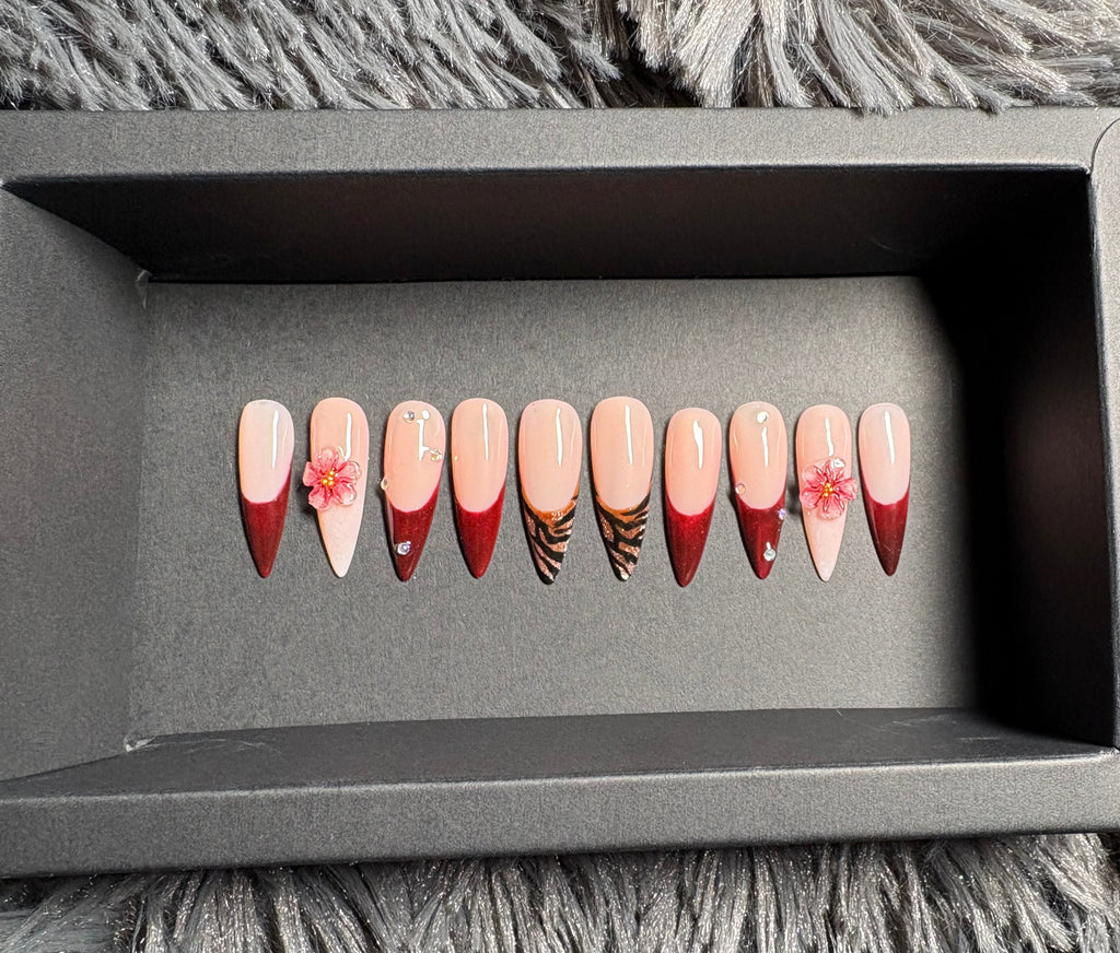 Date Night Long Stiletto Press On Set