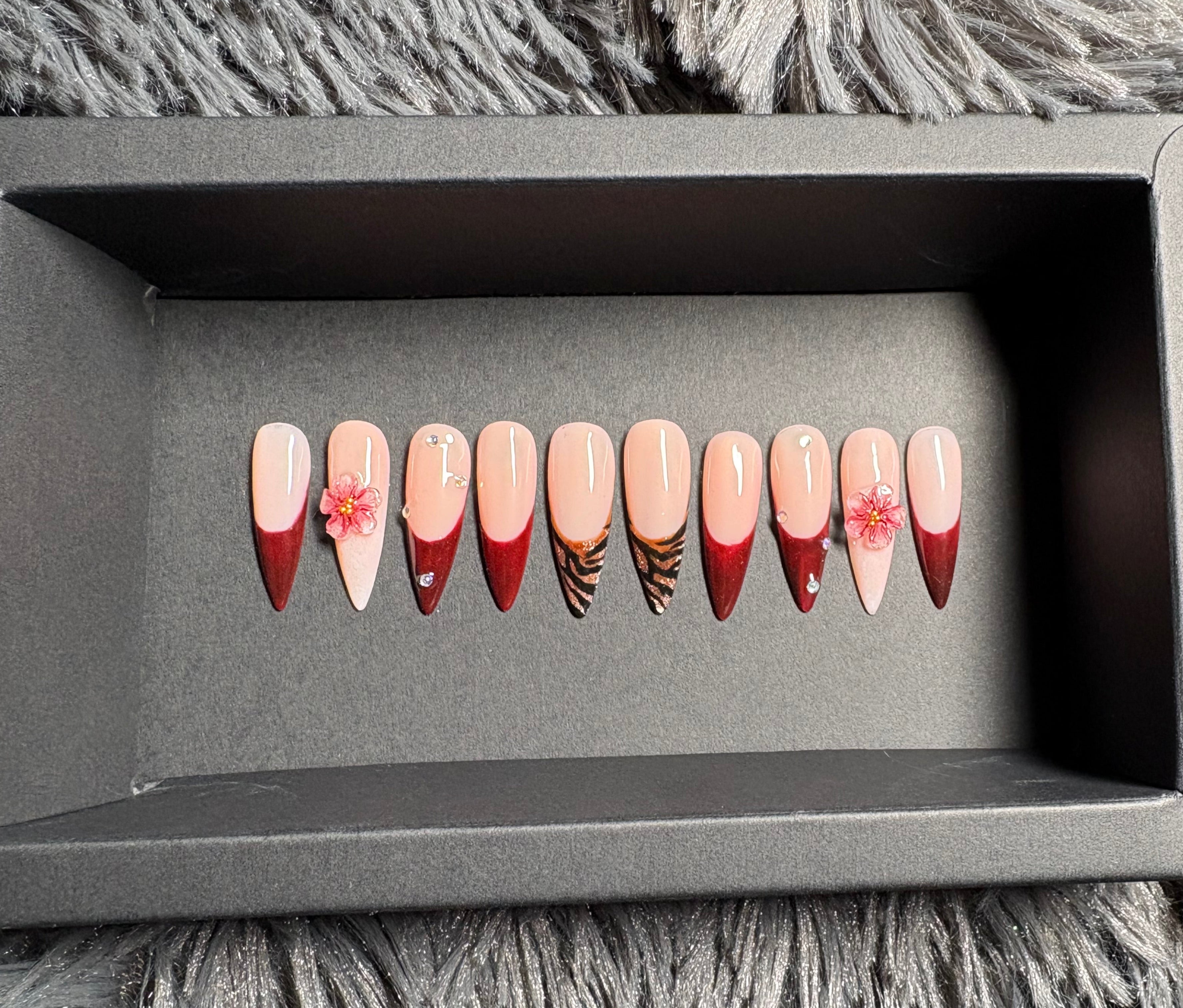 Date Night Long Stiletto Press On Set