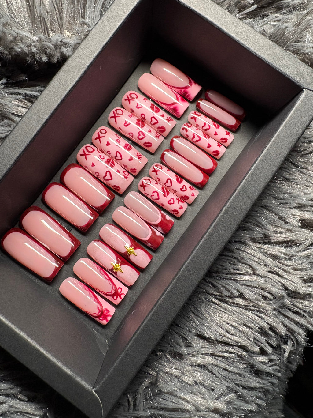 XOXO Long Square Press On Set