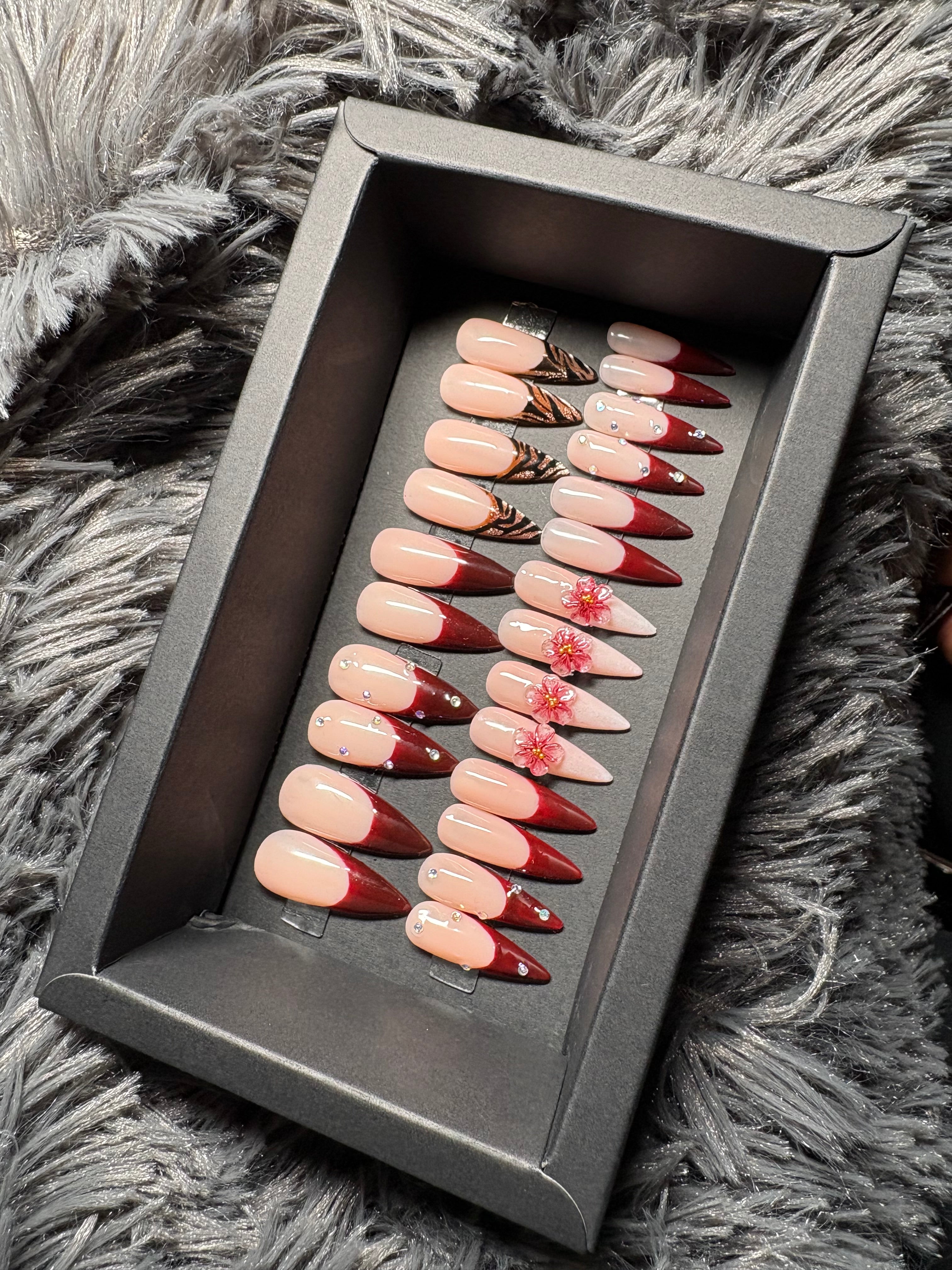 Date Night Long Stiletto Press On Set