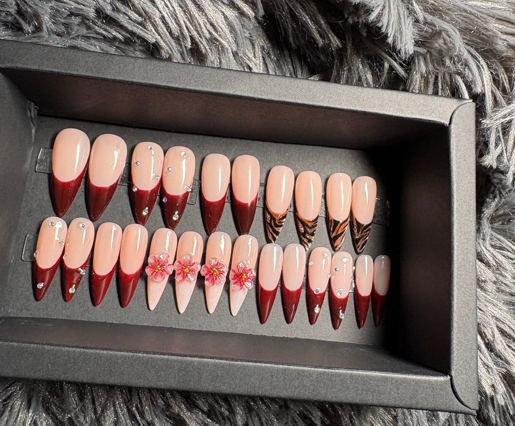 Date Night Long Stiletto Press On Set