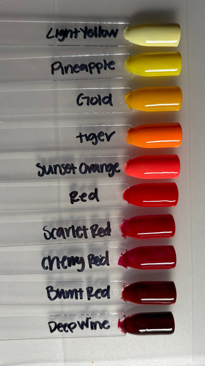 Heat Wave — Yellows, Oranges & Reds