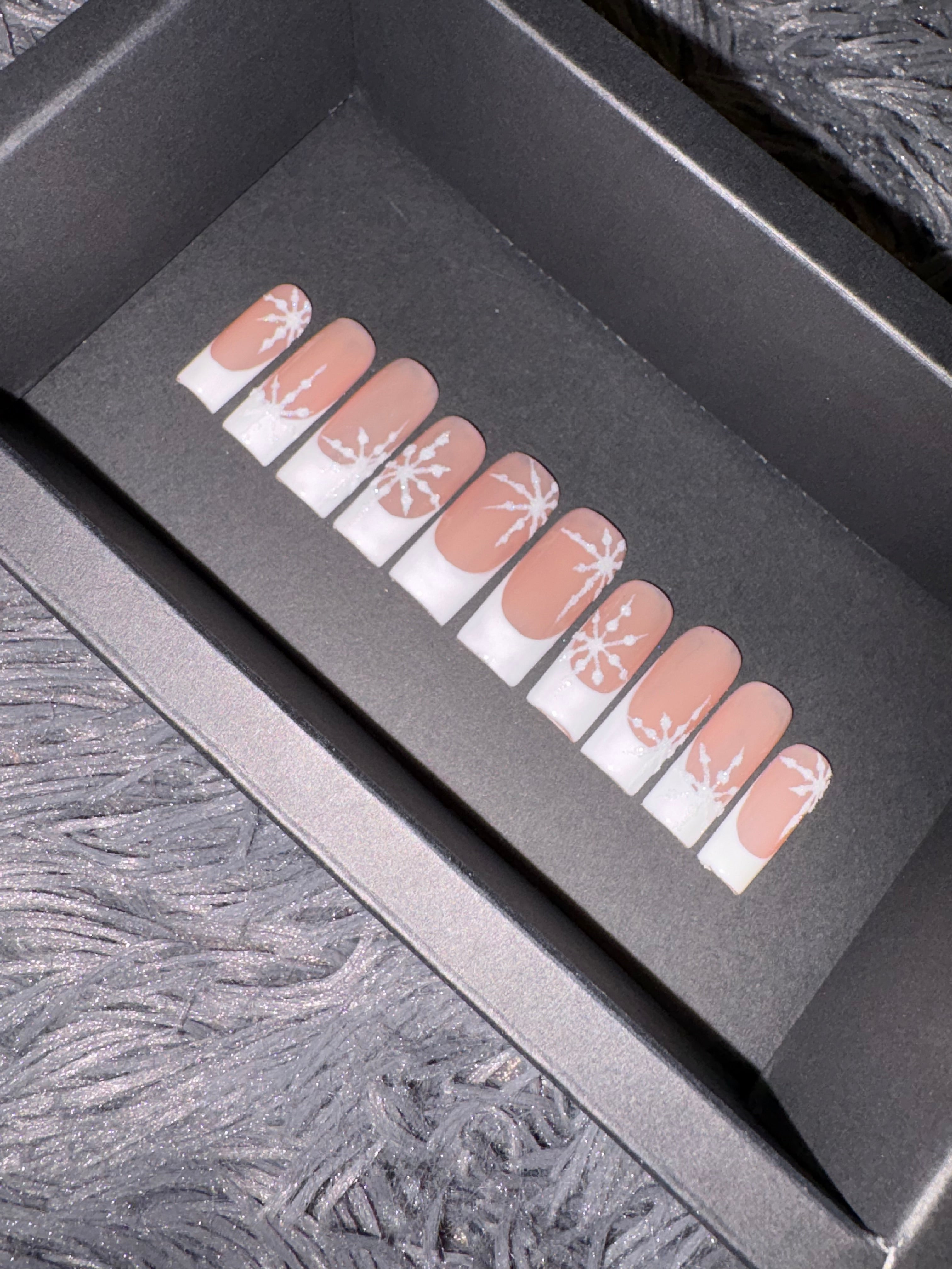 Long Square Snowflake French Set