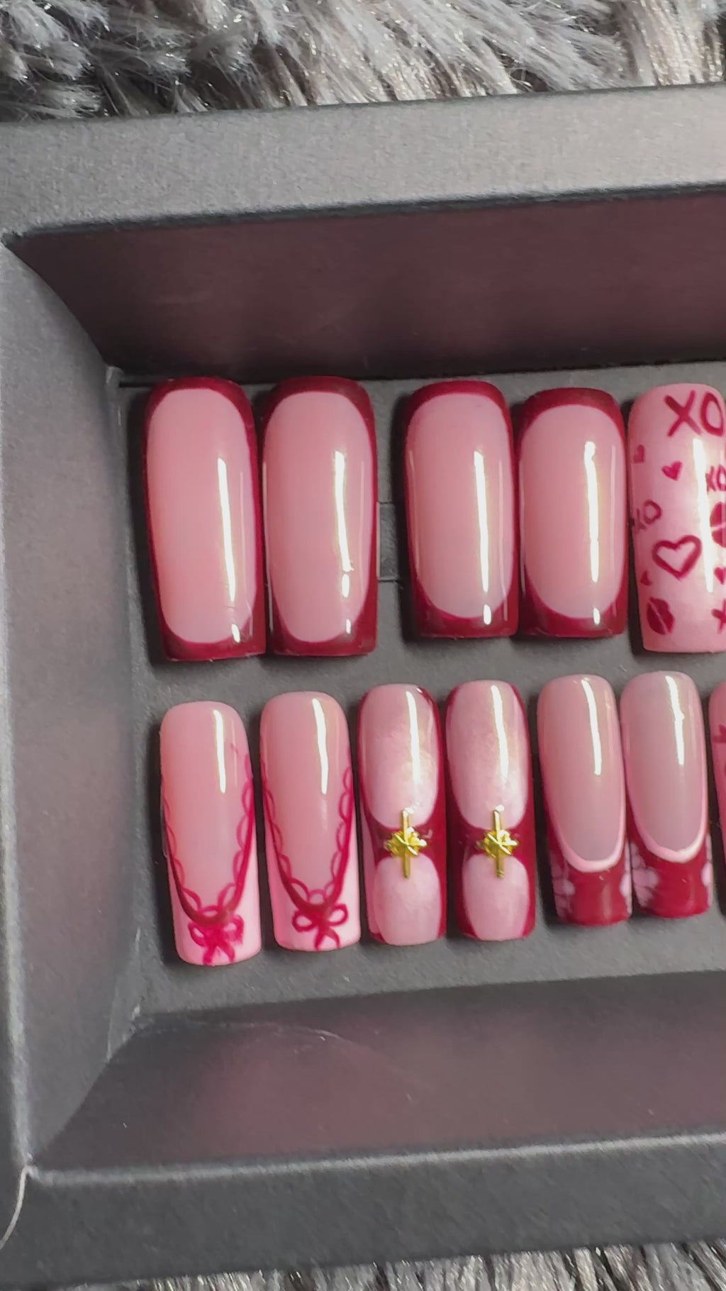 XOXO Long Square Press On Set